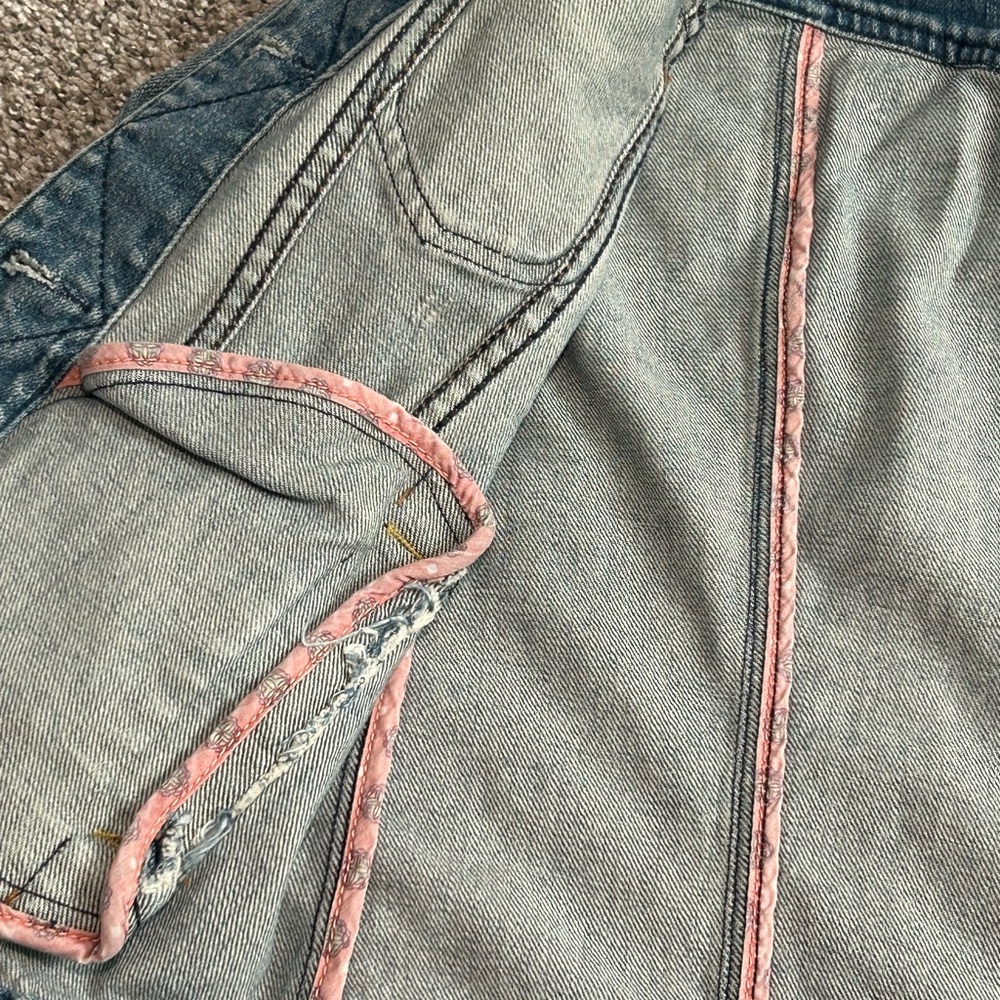 Women’s Y2K Vintage Abercrombie & Fitch Light Blue Jean Jacket Size M - Picture 7 of 7